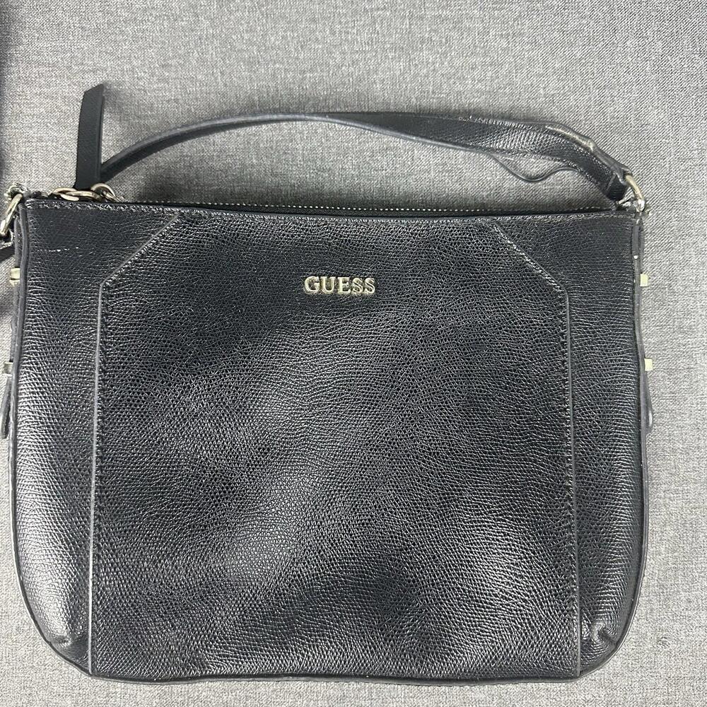 Guess Black Signature Tote Handbag